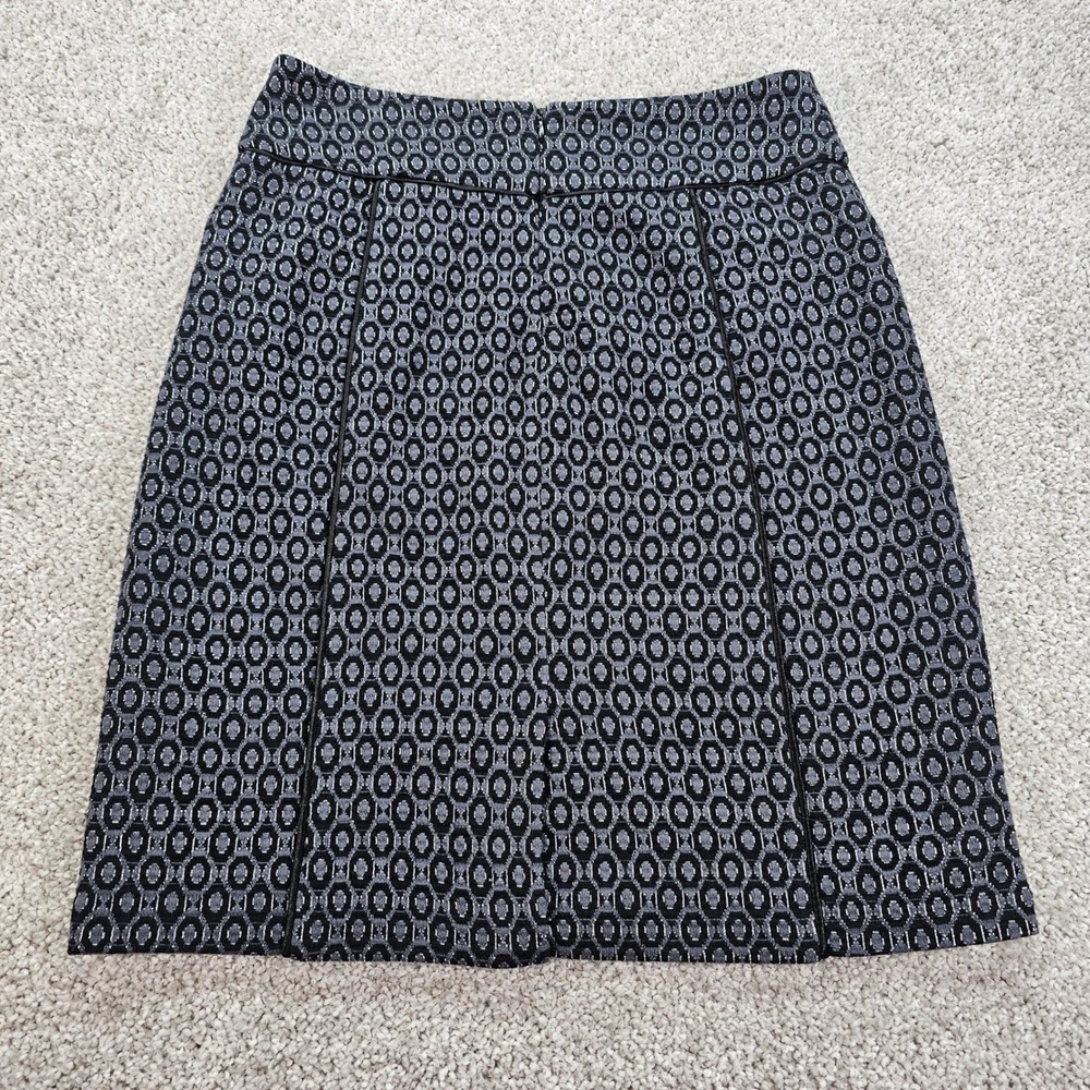 Truli Petite Black Silver Geometric Pattern A-Lin… - image 7